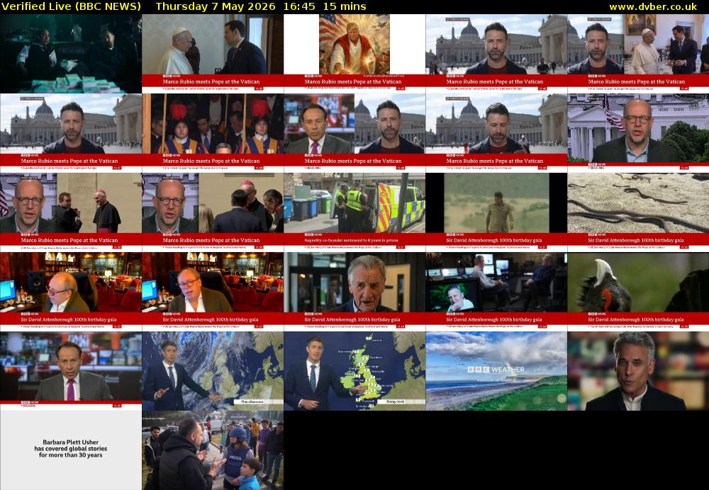 Verified Live (BBC NEWS) Thursday 7 May 2026 16:45 - 17:00