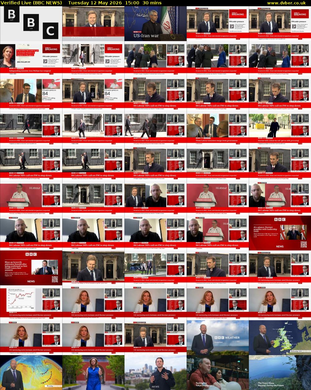 Verified Live (BBC NEWS) Tuesday 12 May 2026 15:00 - 15:30