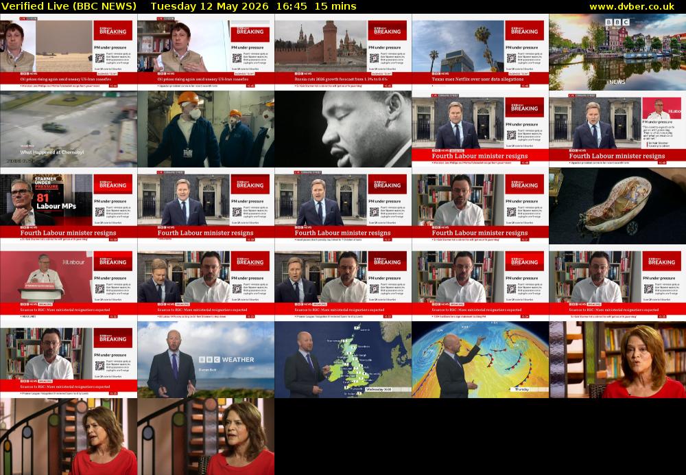 Verified Live (BBC NEWS) Tuesday 12 May 2026 16:45 - 17:00