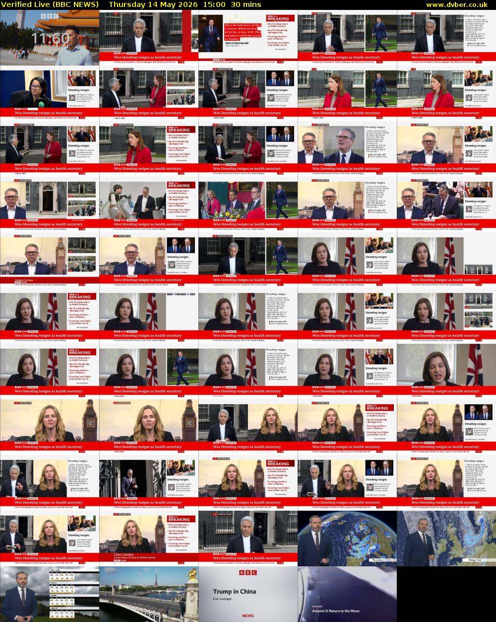 Verified Live (BBC NEWS) Thursday 14 May 2026 15:00 - 15:30