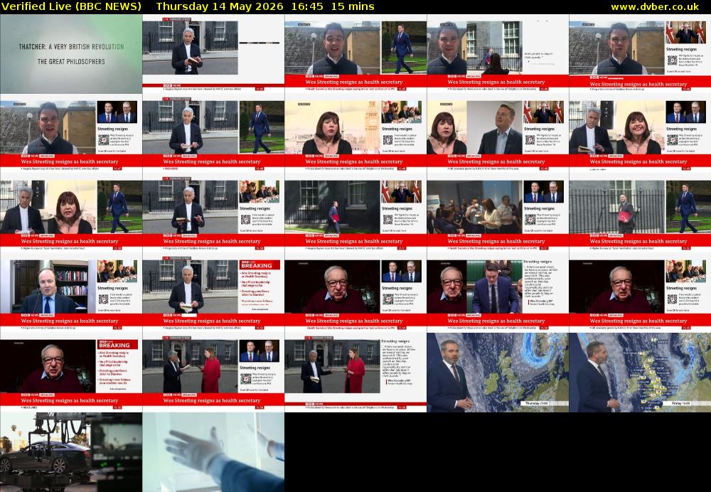 Verified Live (BBC NEWS) Thursday 14 May 2026 16:45 - 17:00