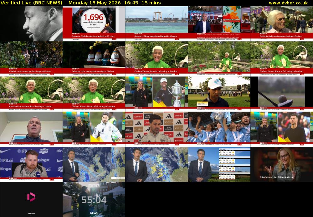Verified Live (BBC NEWS) Monday 18 May 2026 16:45 - 17:00