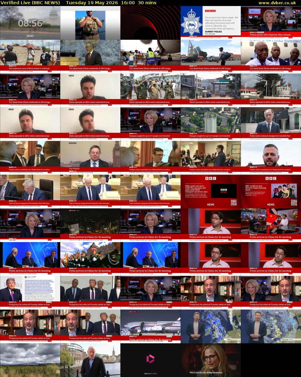Verified Live (BBC NEWS) Tuesday 19 May 2026 16:00 - 16:30