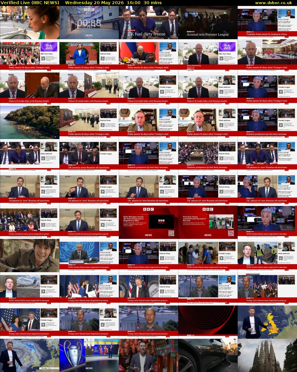 Verified Live (BBC NEWS) Wednesday 20 May 2026 16:00 - 16:30