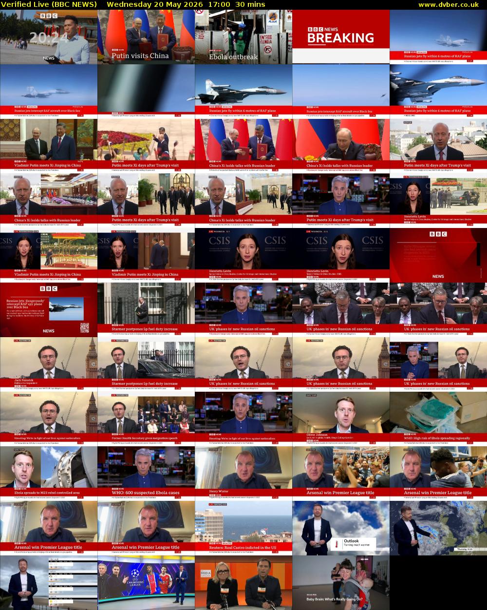 Verified Live (BBC NEWS) Wednesday 20 May 2026 17:00 - 17:30