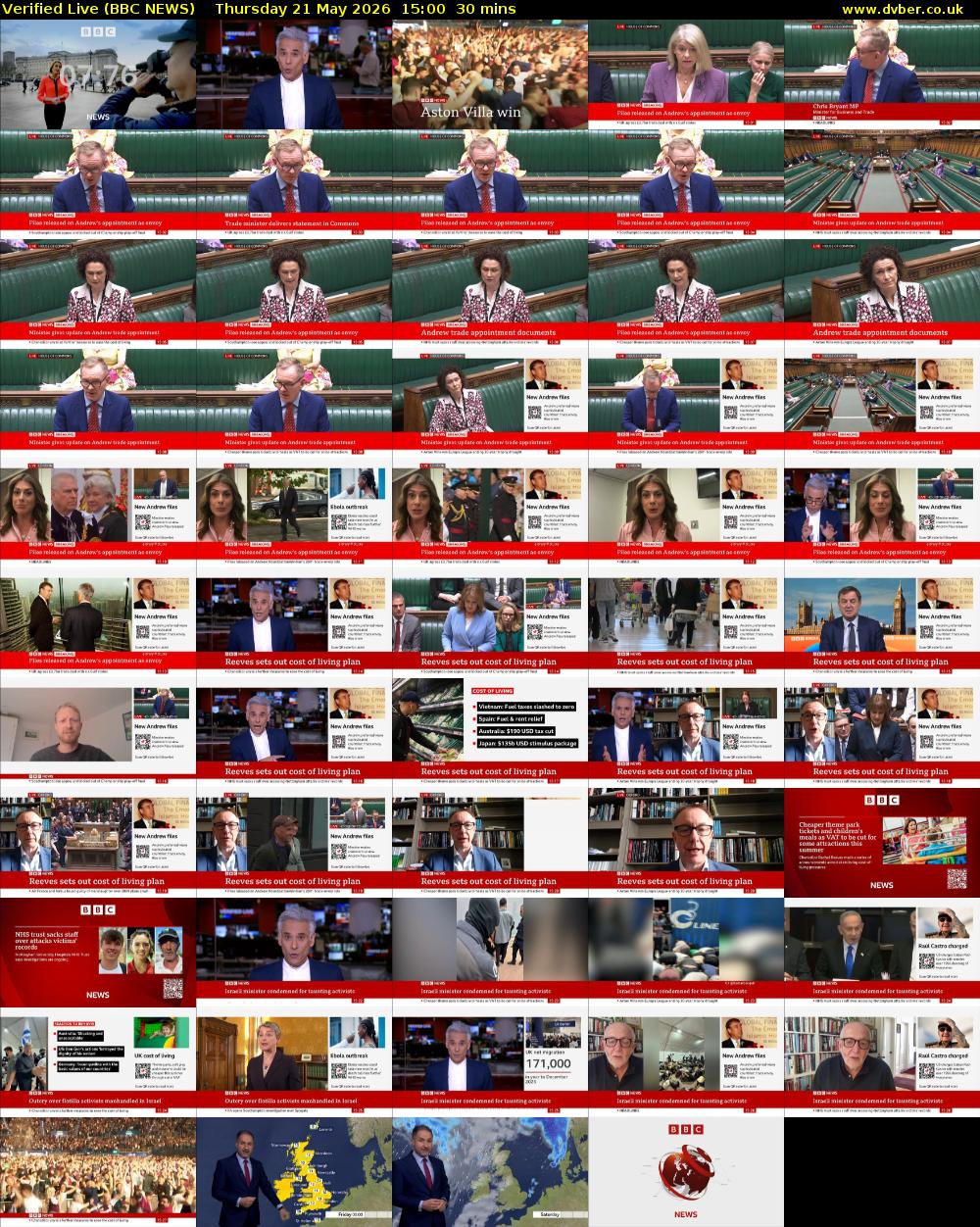 Verified Live (BBC NEWS) Thursday 21 May 2026 15:00 - 15:30