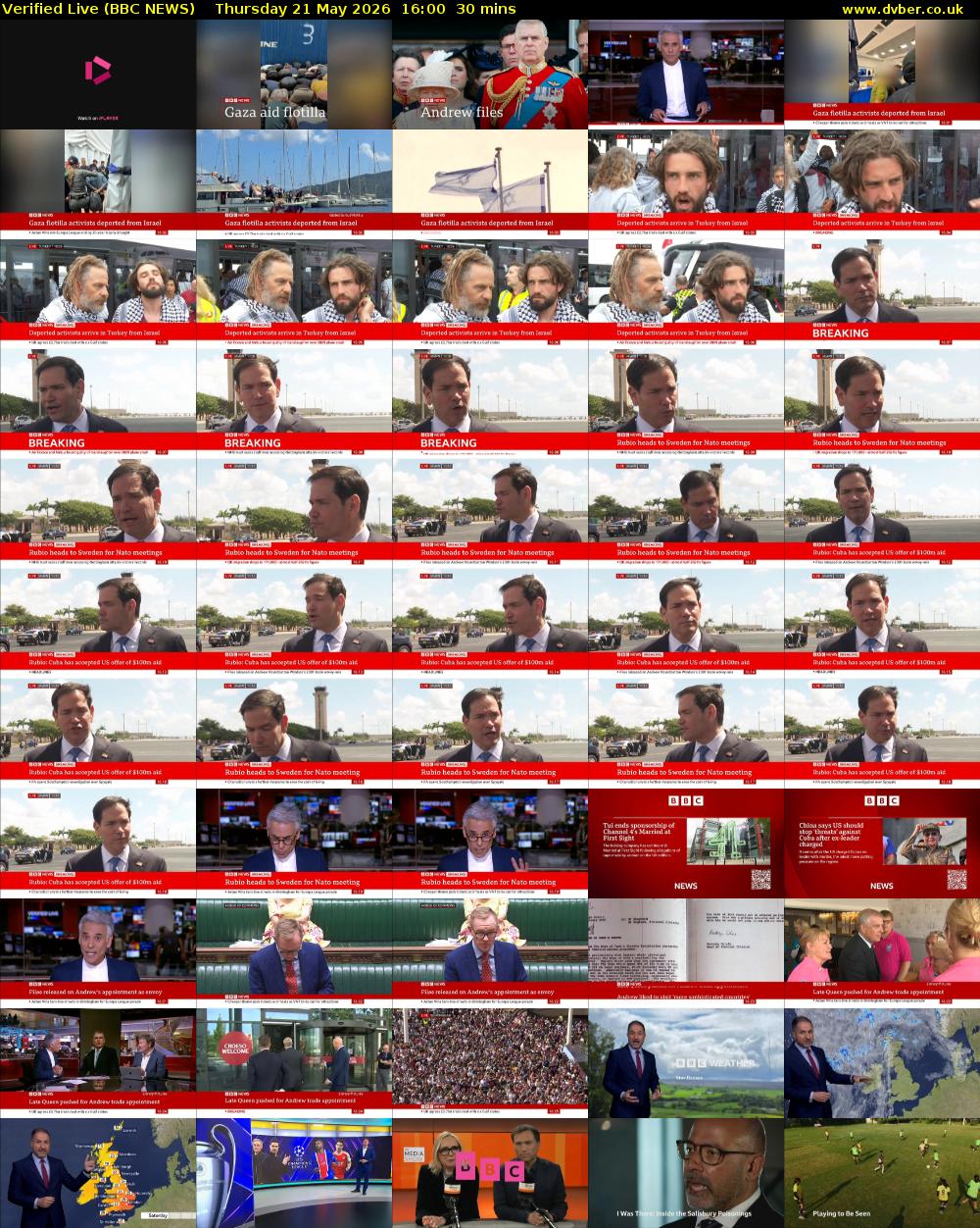 Verified Live (BBC NEWS) Thursday 21 May 2026 16:00 - 16:30