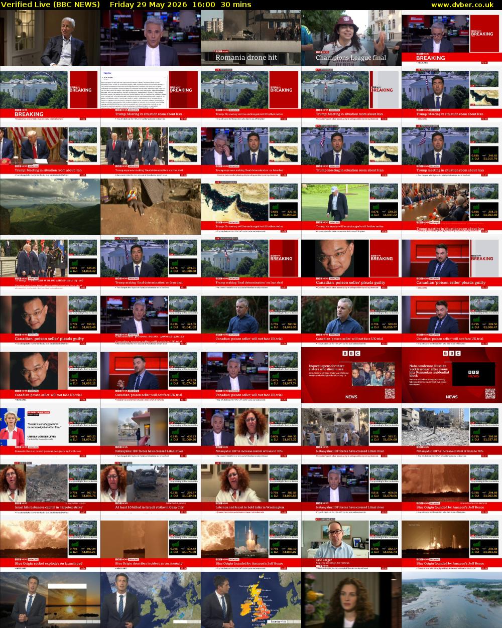 Verified Live (BBC NEWS) Friday 29 May 2026 16:00 - 16:30