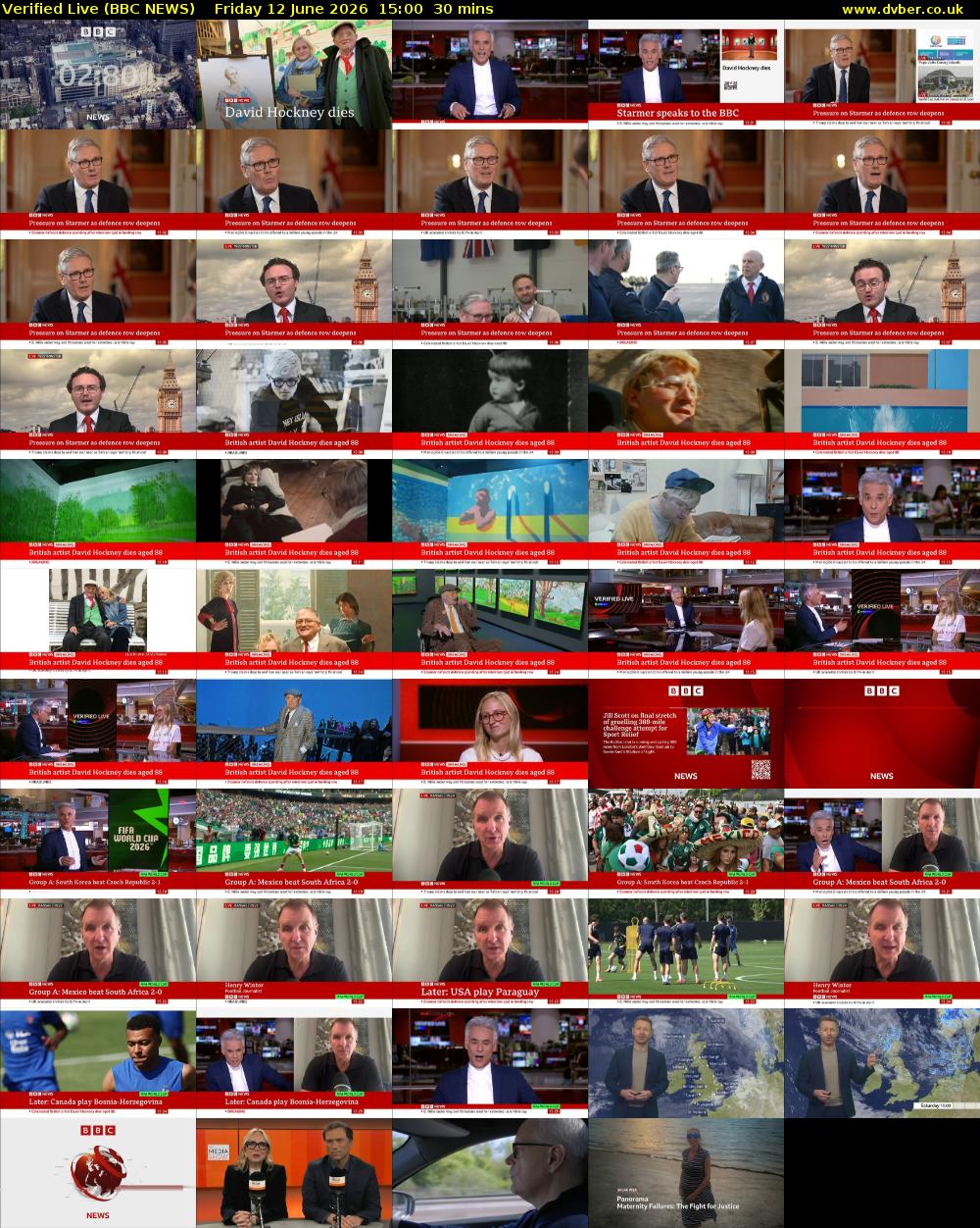 Verified Live (BBC NEWS) Friday 12 June 2026 15:00 - 15:30