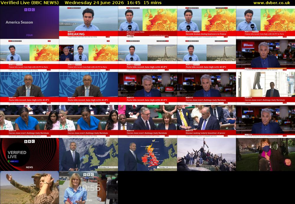 Verified Live (BBC NEWS) Wednesday 24 June 2026 16:45 - 17:00