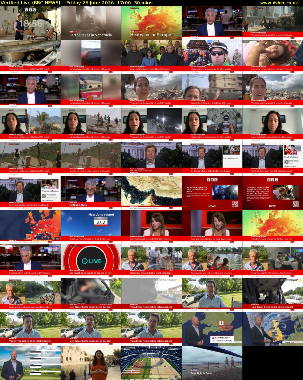 Verified Live (BBC NEWS) Friday 26 June 2026 17:00 - 17:30