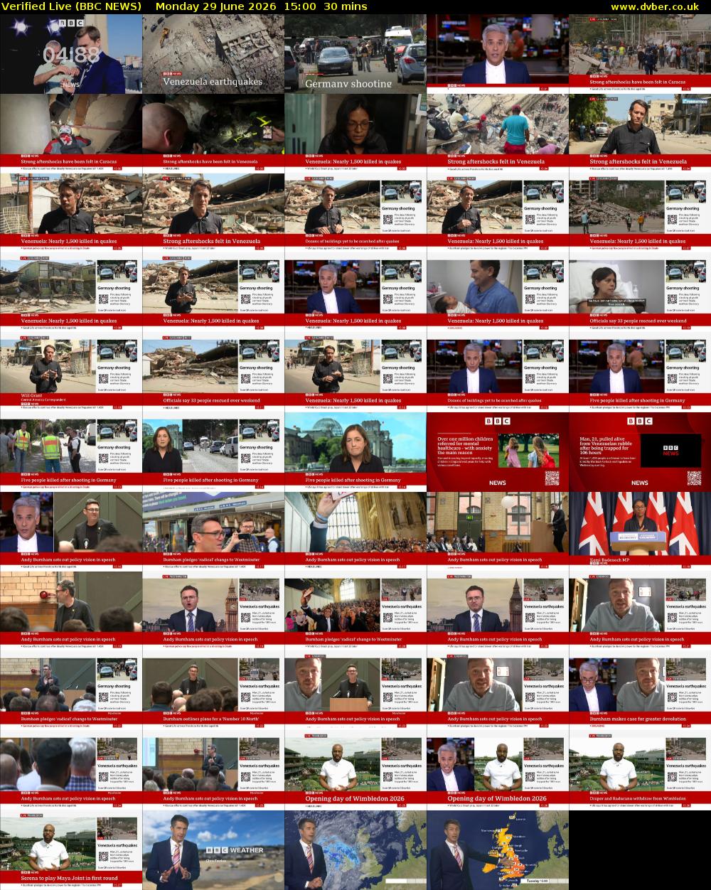 Verified Live (BBC NEWS) Monday 29 June 2026 15:00 - 15:30