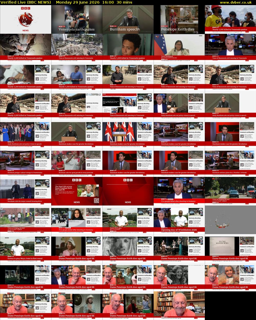 Verified Live (BBC NEWS) Monday 29 June 2026 16:00 - 16:30