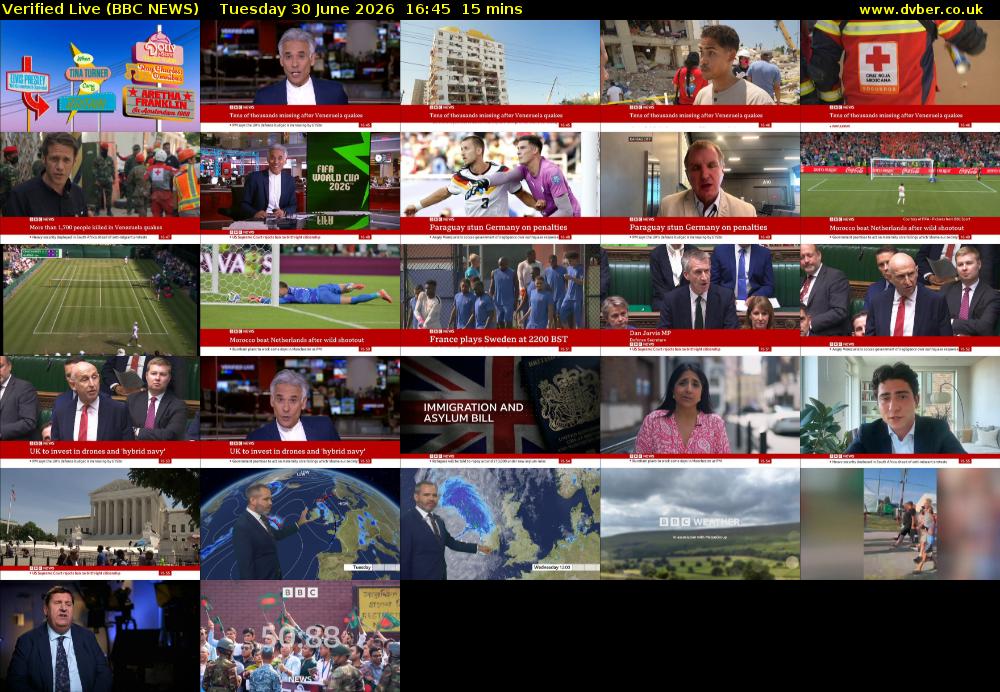 Verified Live (BBC NEWS) Tuesday 30 June 2026 16:45 - 17:00