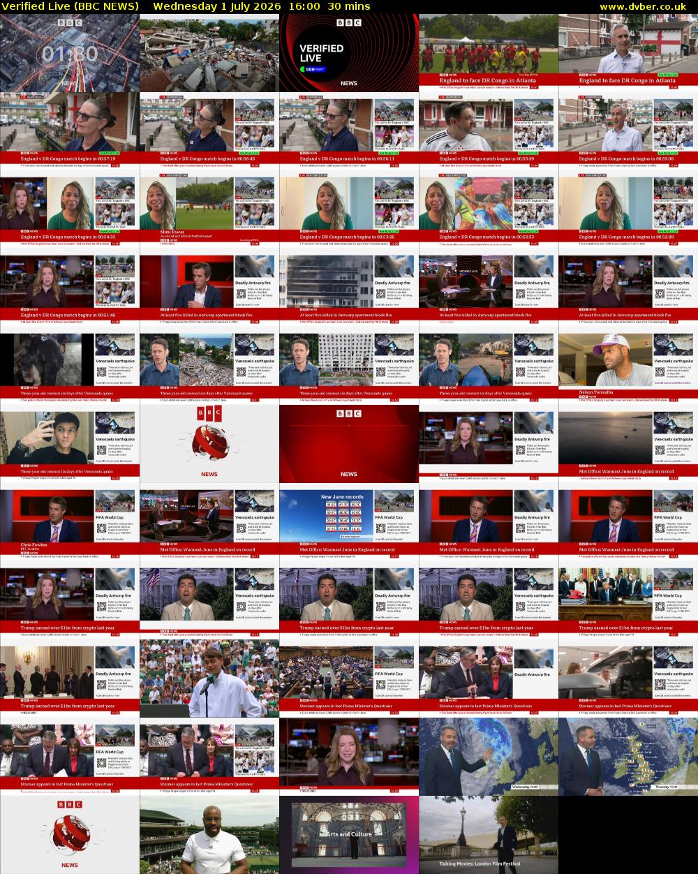 Verified Live (BBC NEWS) Wednesday 1 July 2026 16:00 - 16:30