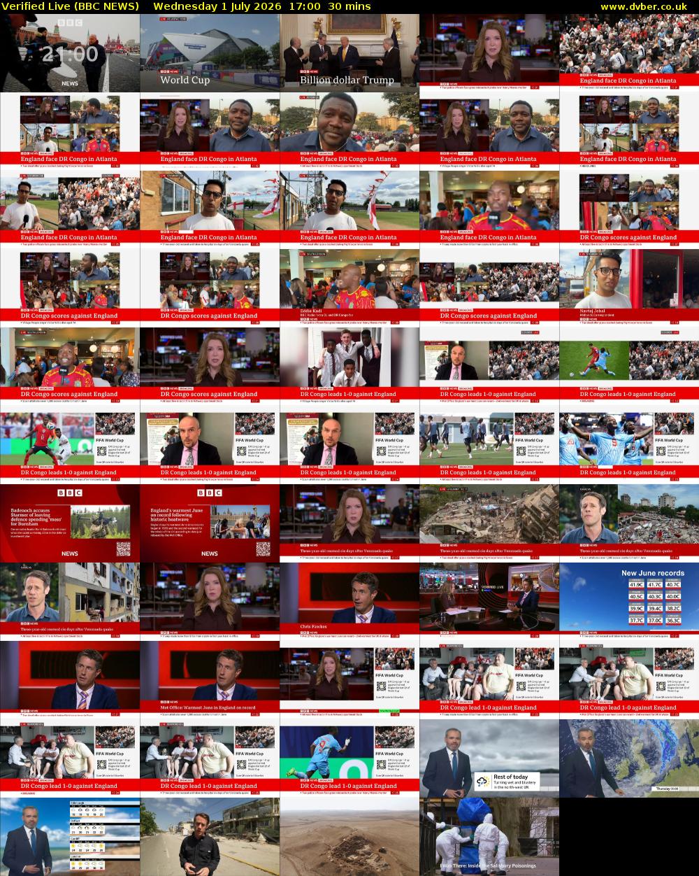 Verified Live (BBC NEWS) Wednesday 1 July 2026 17:00 - 17:30