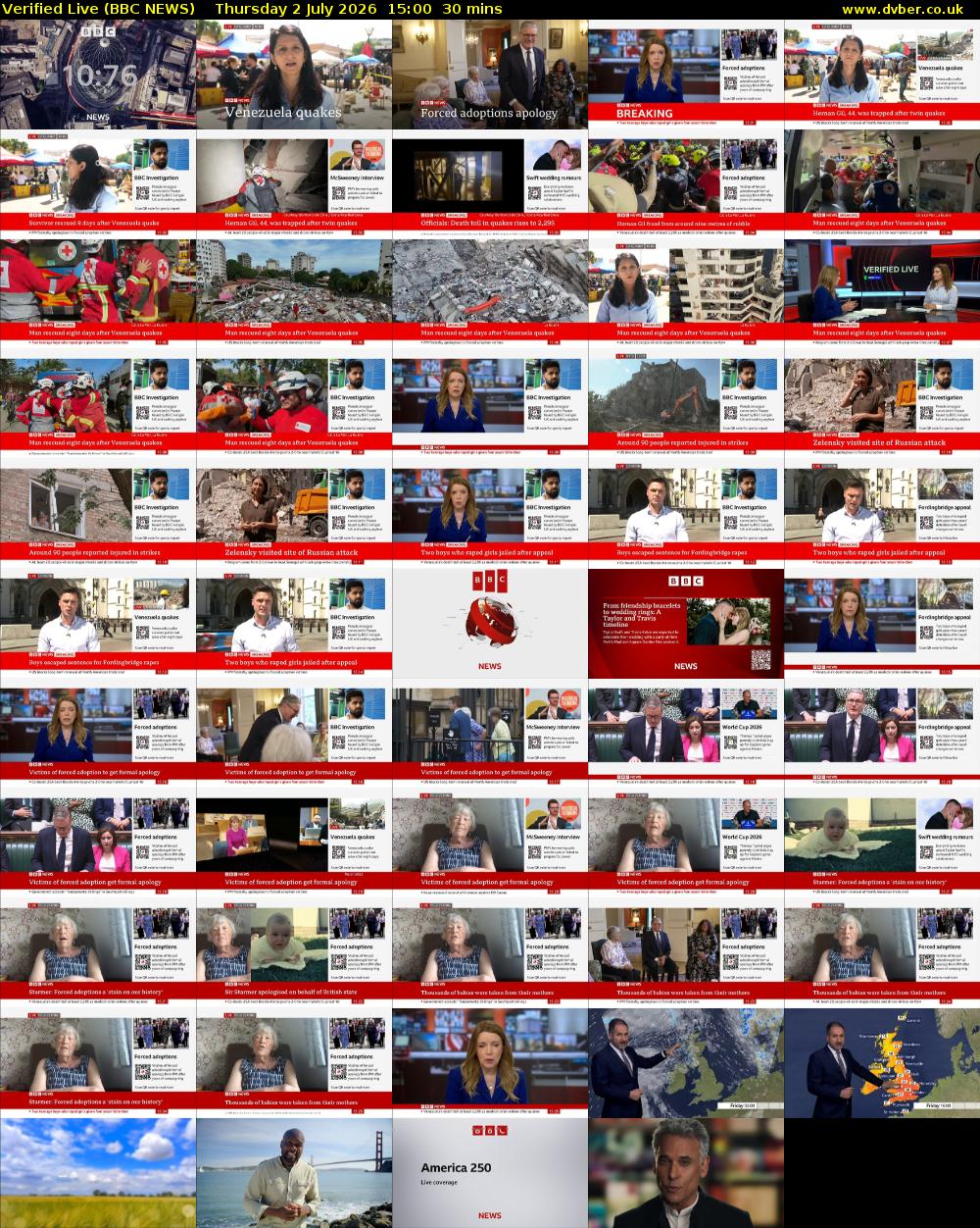 Verified Live (BBC NEWS) Thursday 2 July 2026 15:00 - 15:30