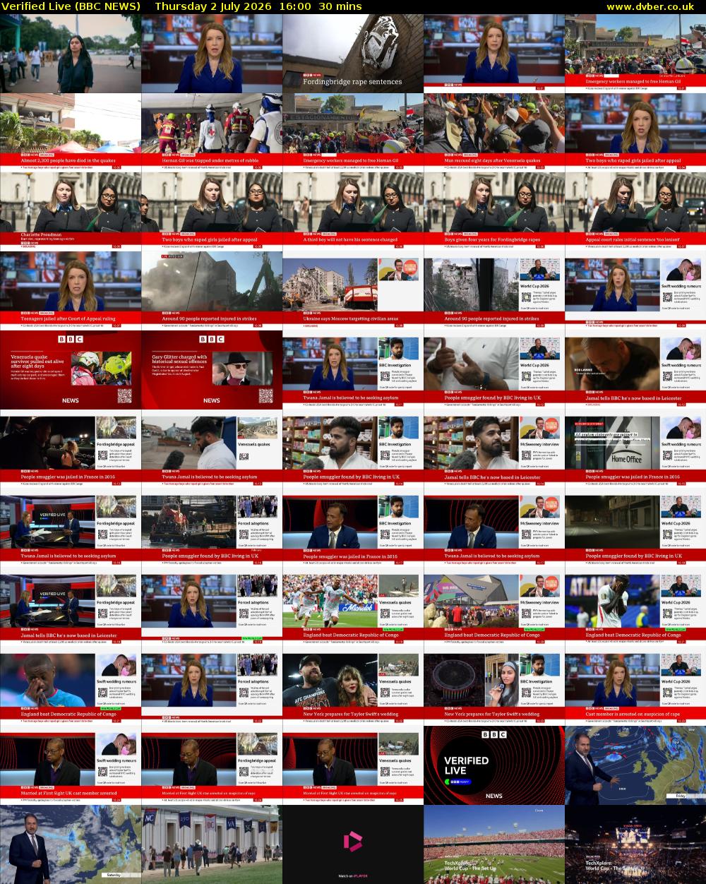 Verified Live (BBC NEWS) Thursday 2 July 2026 16:00 - 16:30
