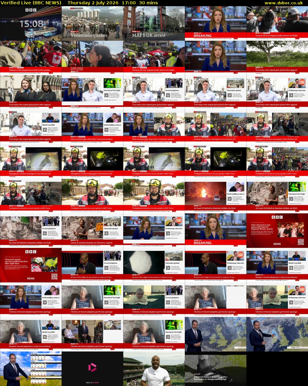 Verified Live (BBC NEWS) Thursday 2 July 2026 17:00 - 17:30