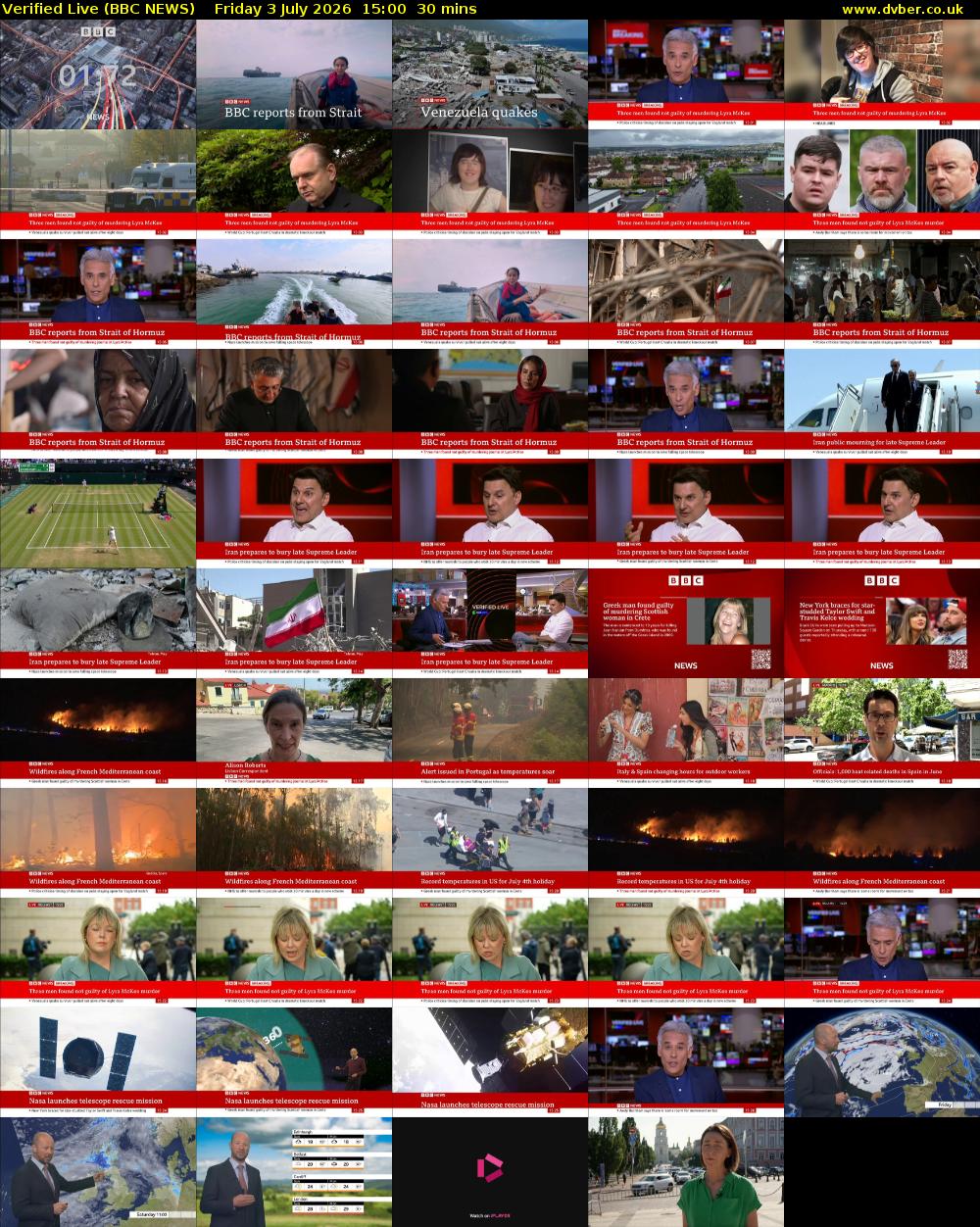 Verified Live (BBC NEWS) Friday 3 July 2026 15:00 - 15:30