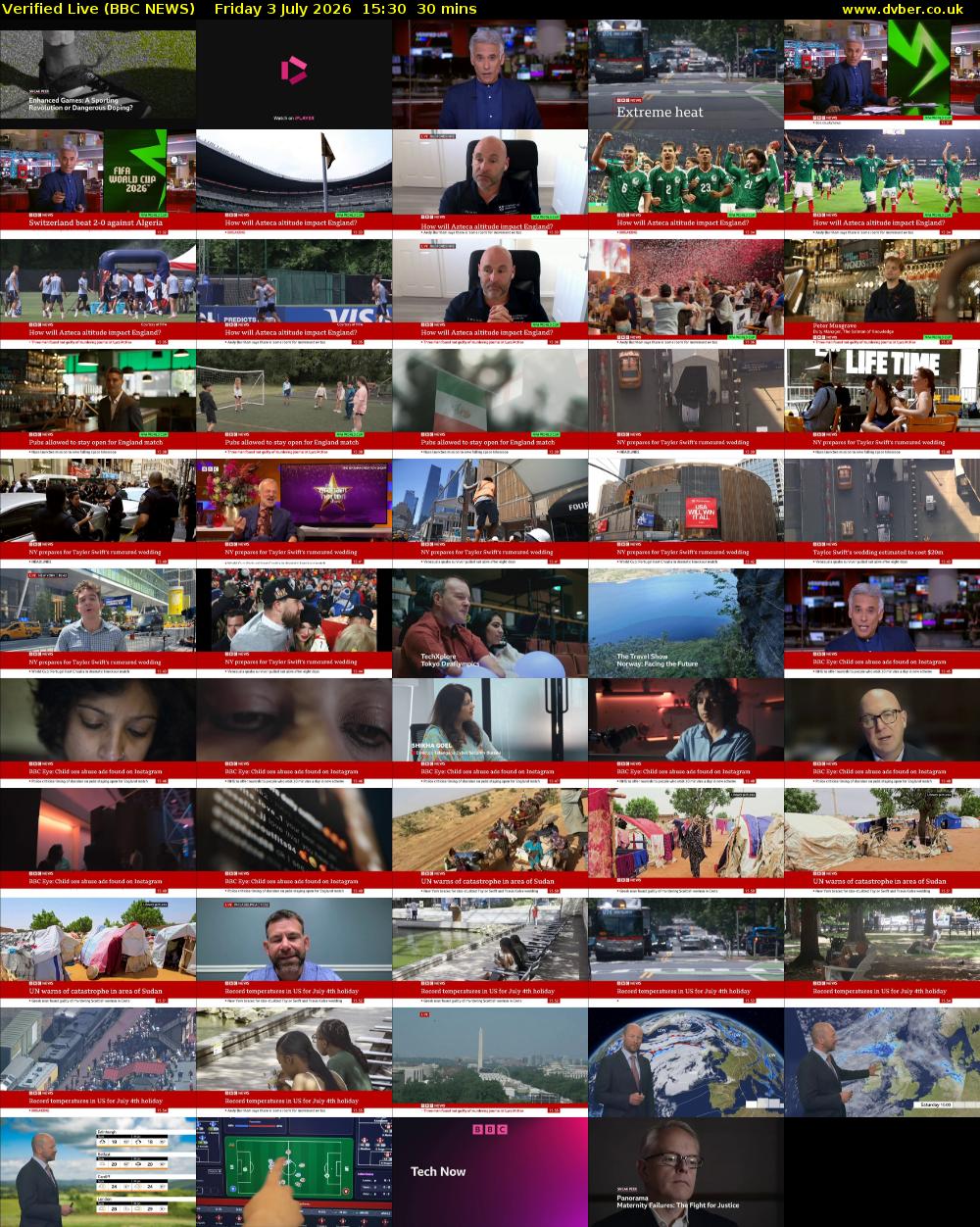 Verified Live (BBC NEWS) Friday 3 July 2026 15:30 - 16:00