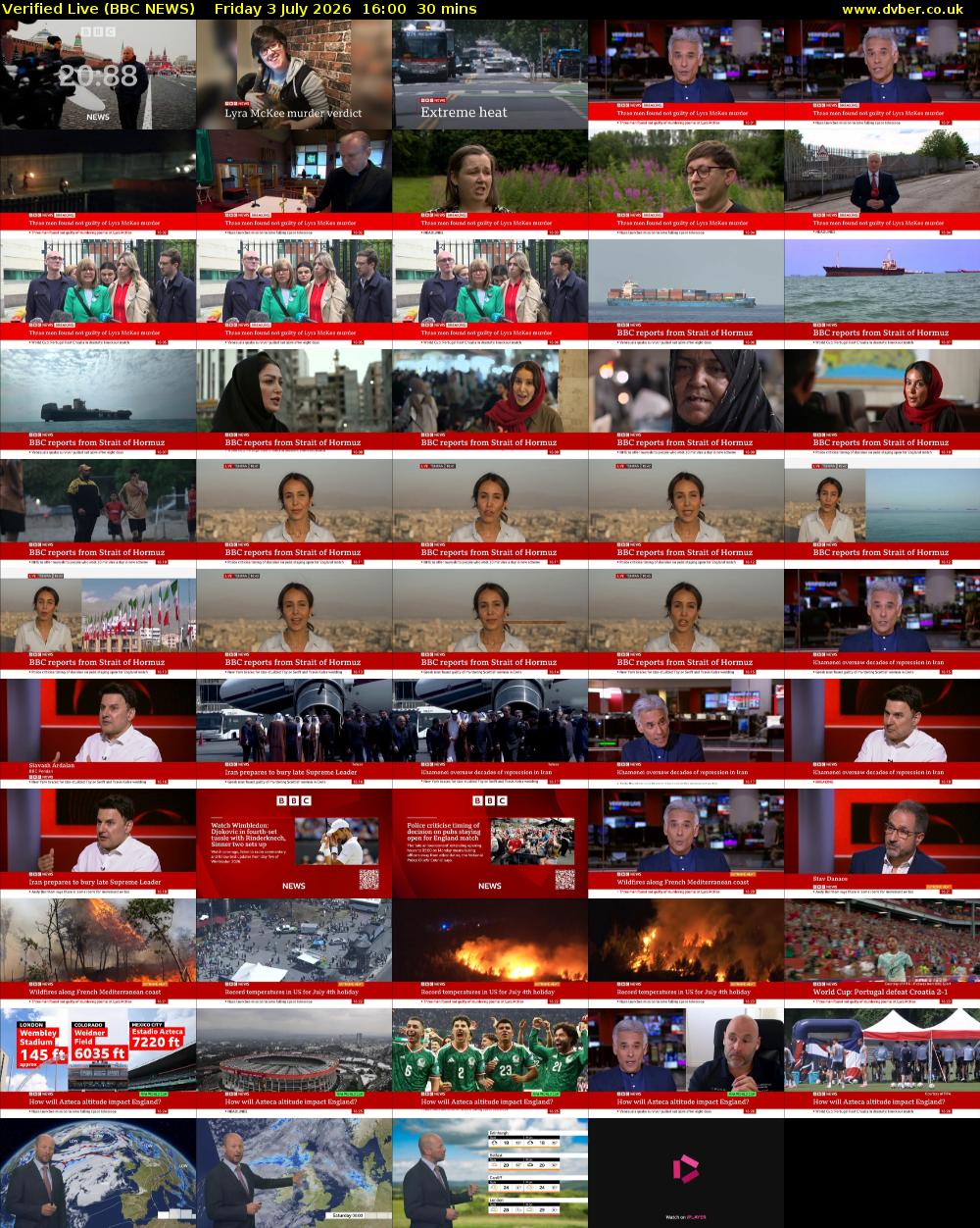 Verified Live (BBC NEWS) Friday 3 July 2026 16:00 - 16:30
