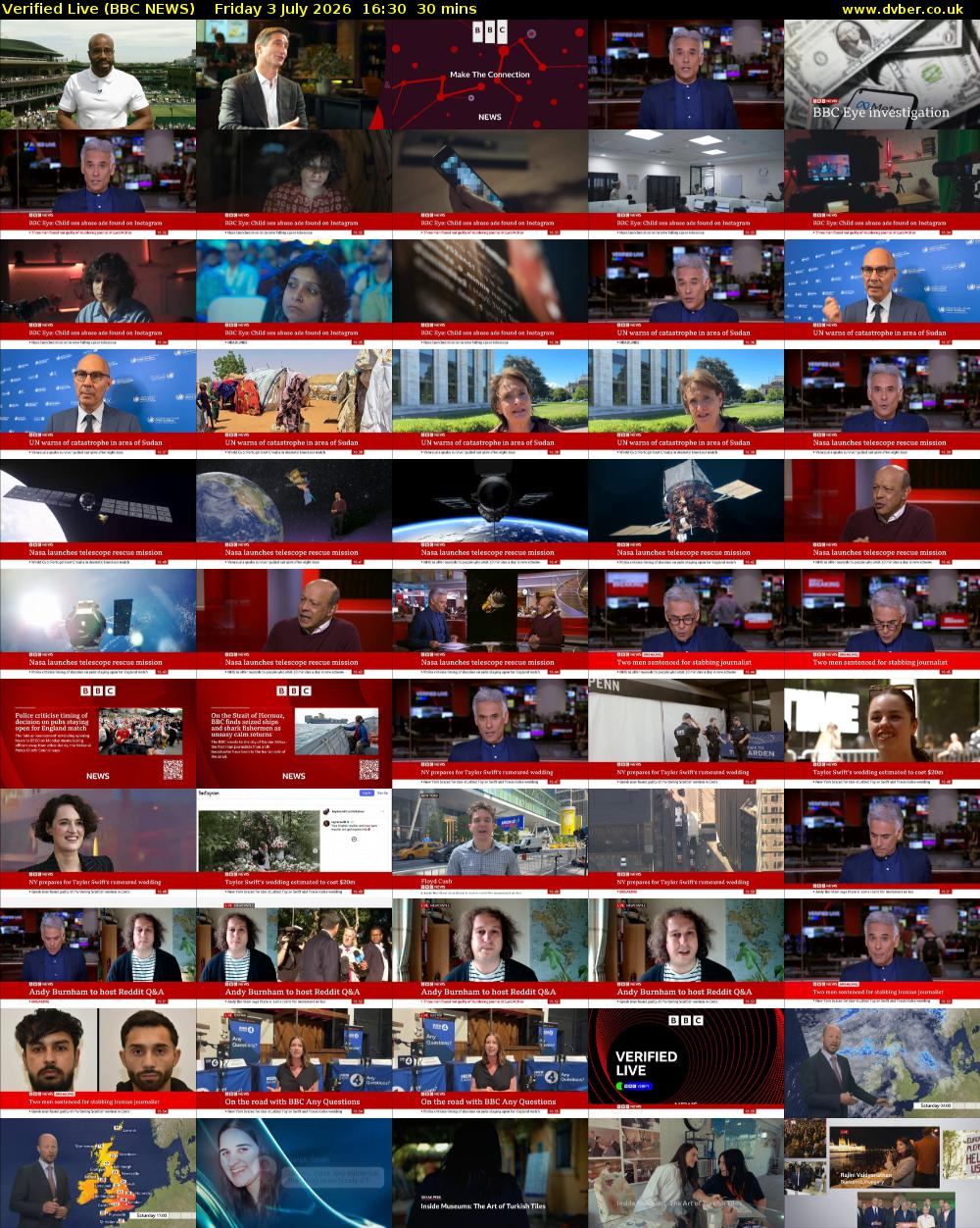 Verified Live (BBC NEWS) Friday 3 July 2026 16:30 - 17:00