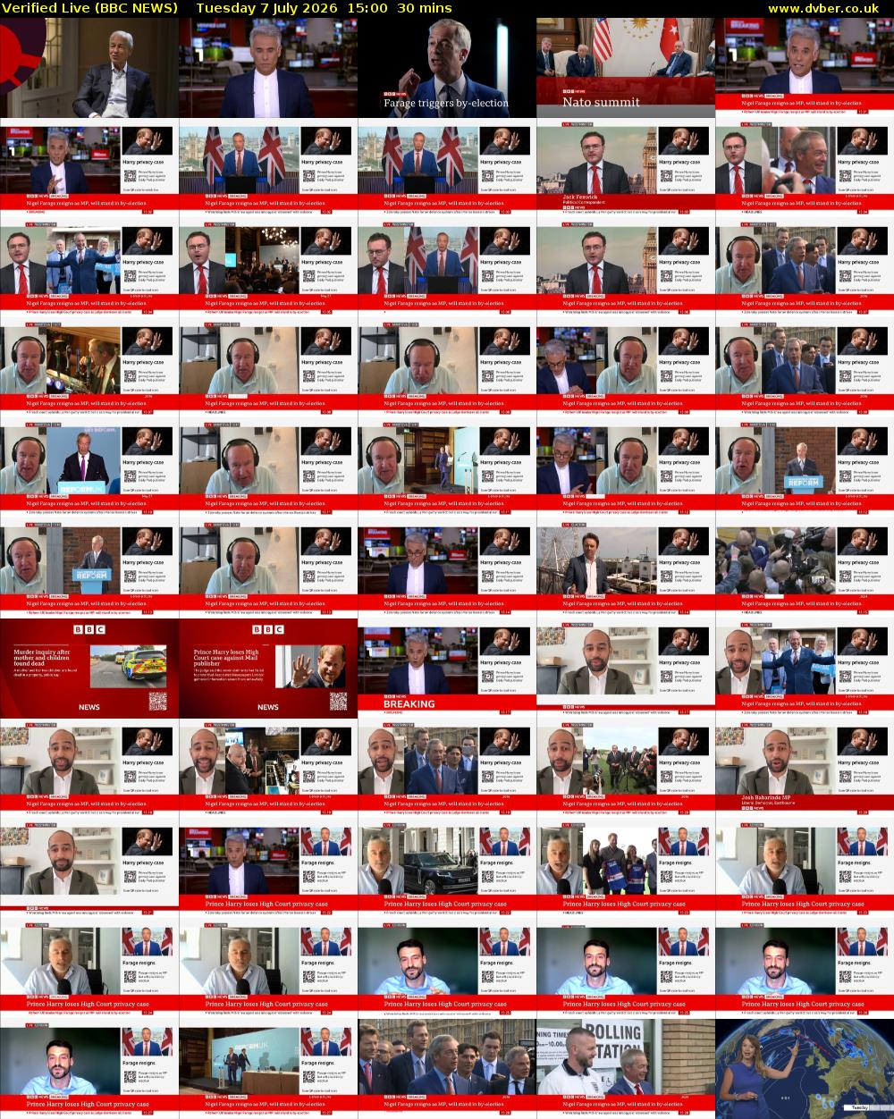 Verified Live (BBC NEWS) Tuesday 7 July 2026 15:00 - 15:30