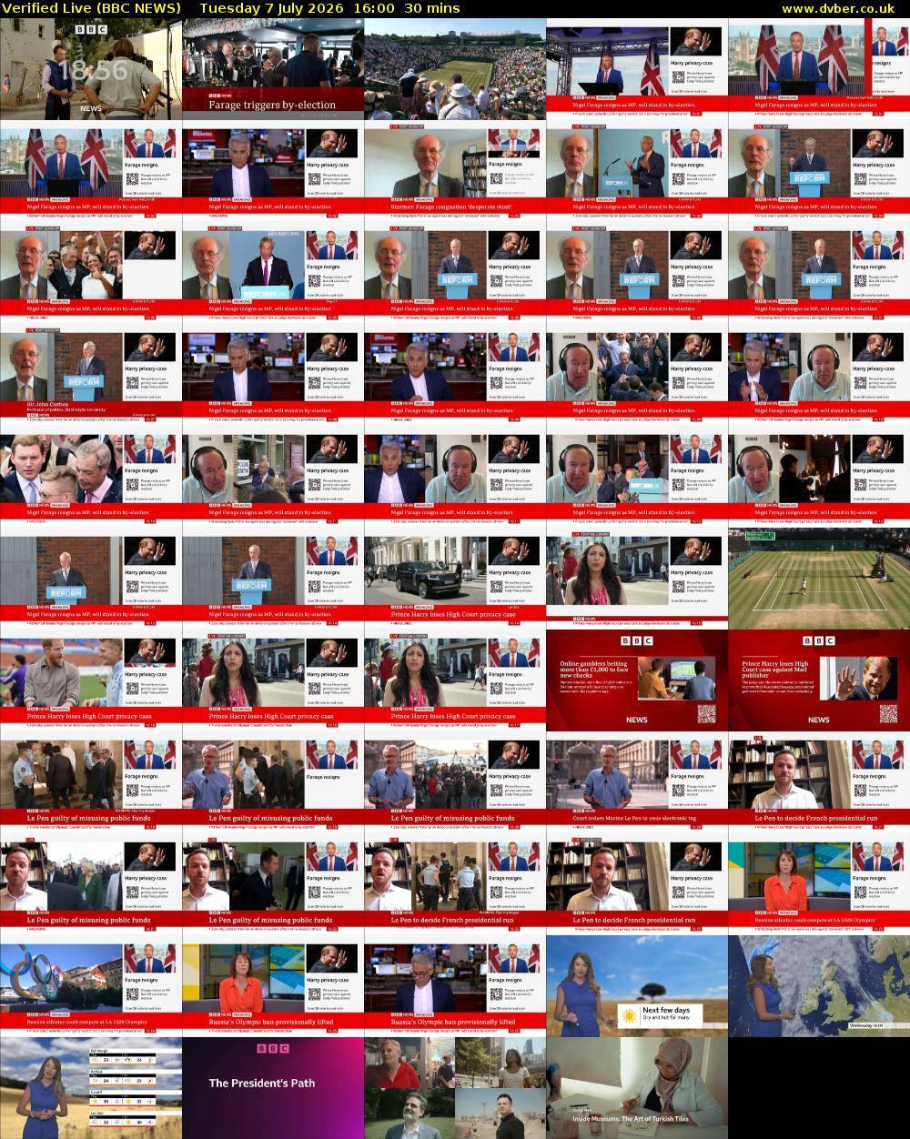 Verified Live (BBC NEWS) Tuesday 7 July 2026 16:00 - 16:30