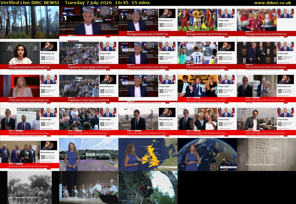 Verified Live (BBC NEWS) Tuesday 7 July 2026 16:45 - 17:00