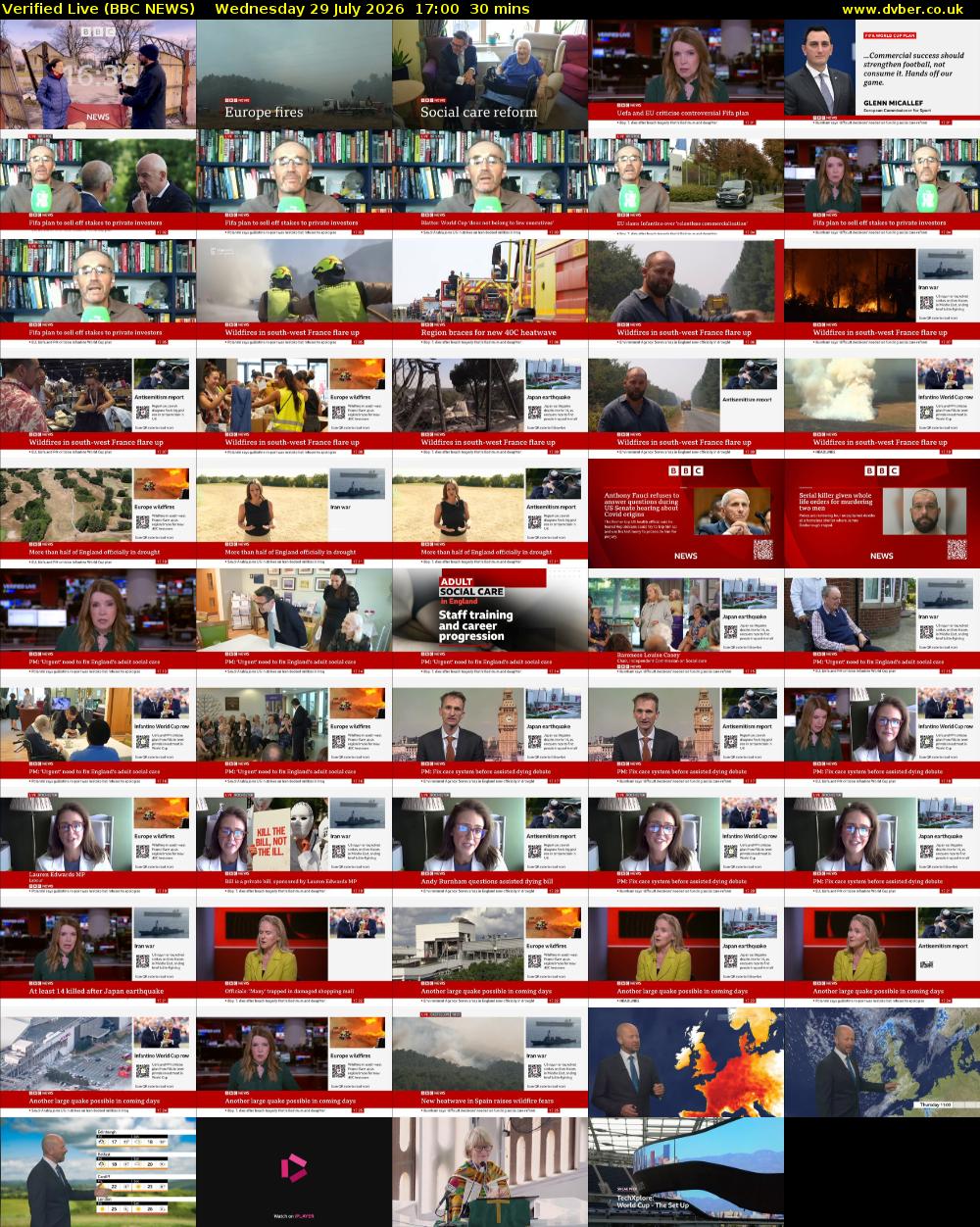 Verified Live (BBC NEWS) Wednesday 29 July 2026 17:00 - 17:30