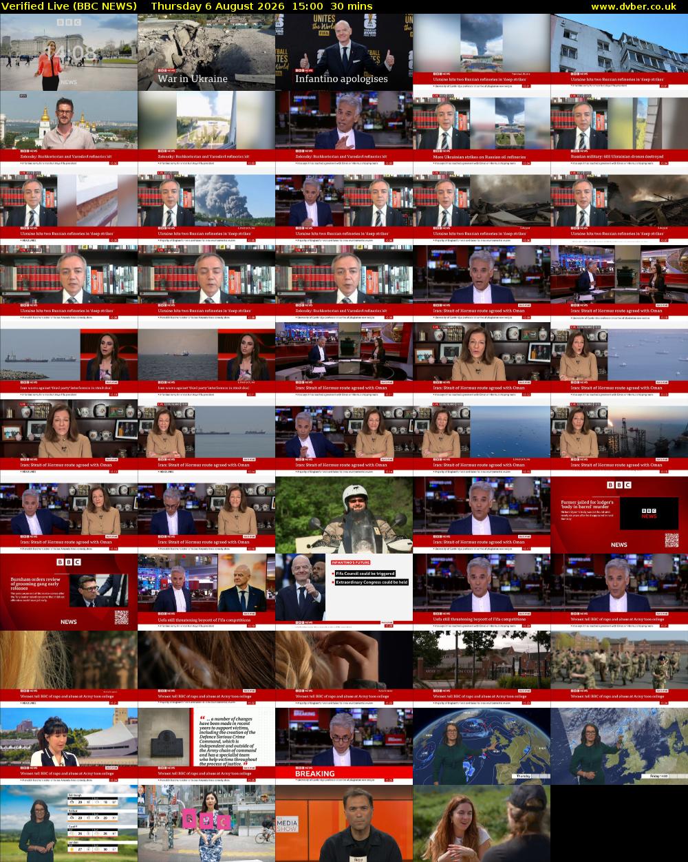 Verified Live (BBC NEWS) Thursday 6 August 2026 15:00 - 15:30