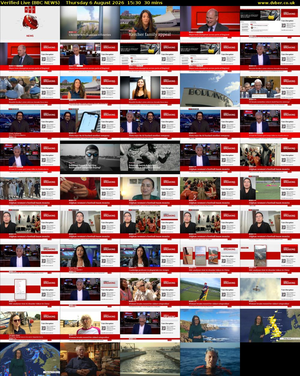 Verified Live (BBC NEWS) Thursday 6 August 2026 15:30 - 16:00