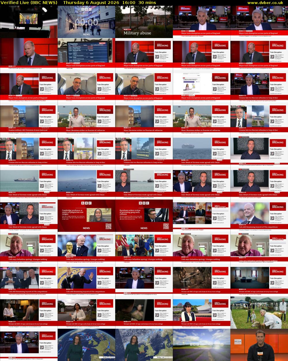Verified Live (BBC NEWS) Thursday 6 August 2026 16:00 - 16:30