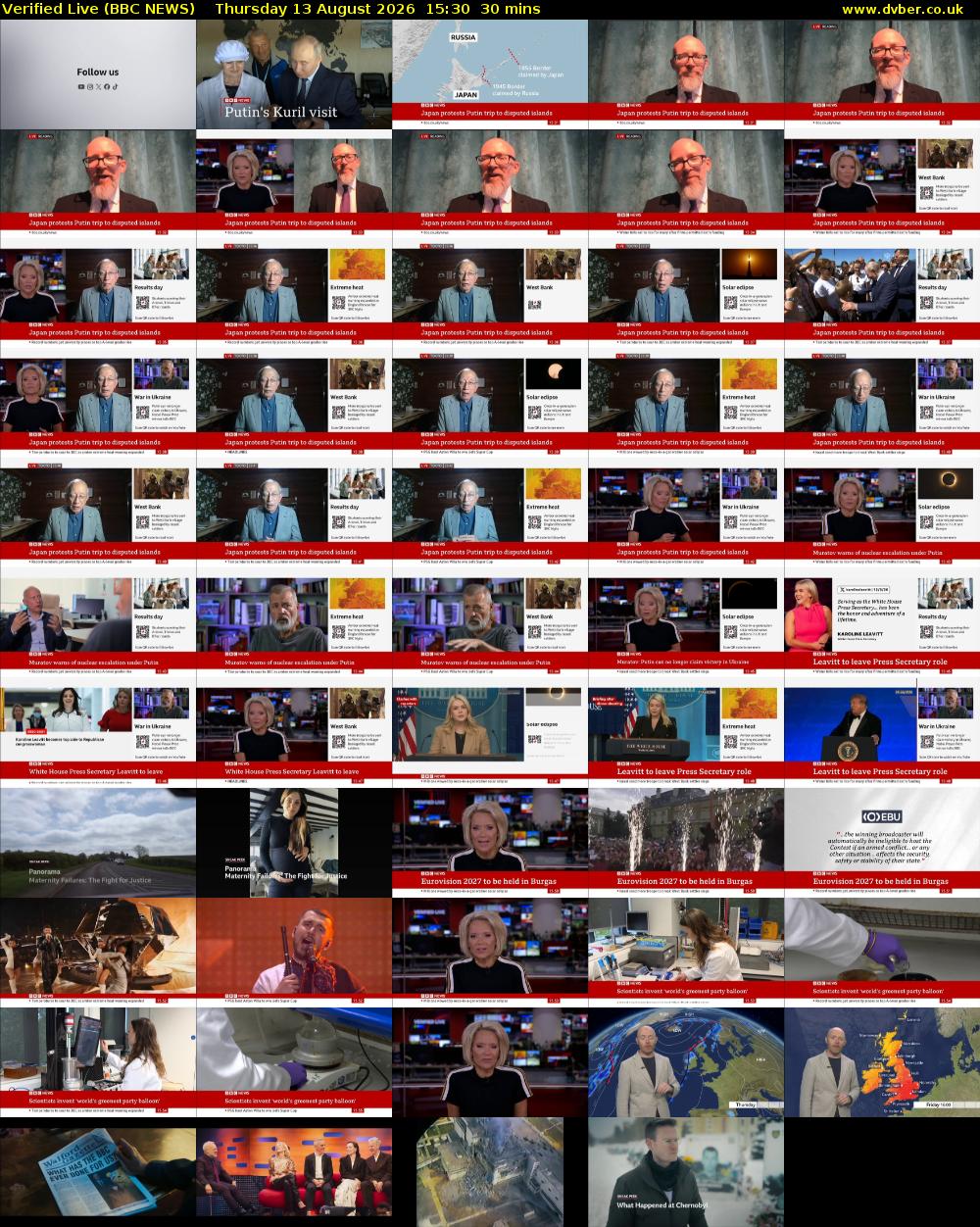 Verified Live (BBC NEWS) Thursday 13 August 2026 15:30 - 16:00