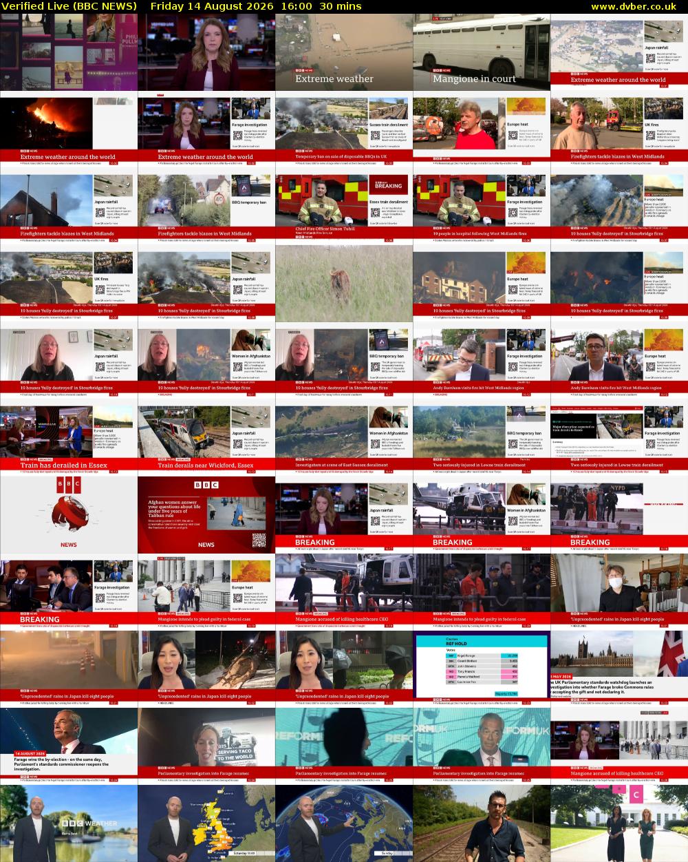 Verified Live (BBC NEWS) Friday 14 August 2026 16:00 - 16:30