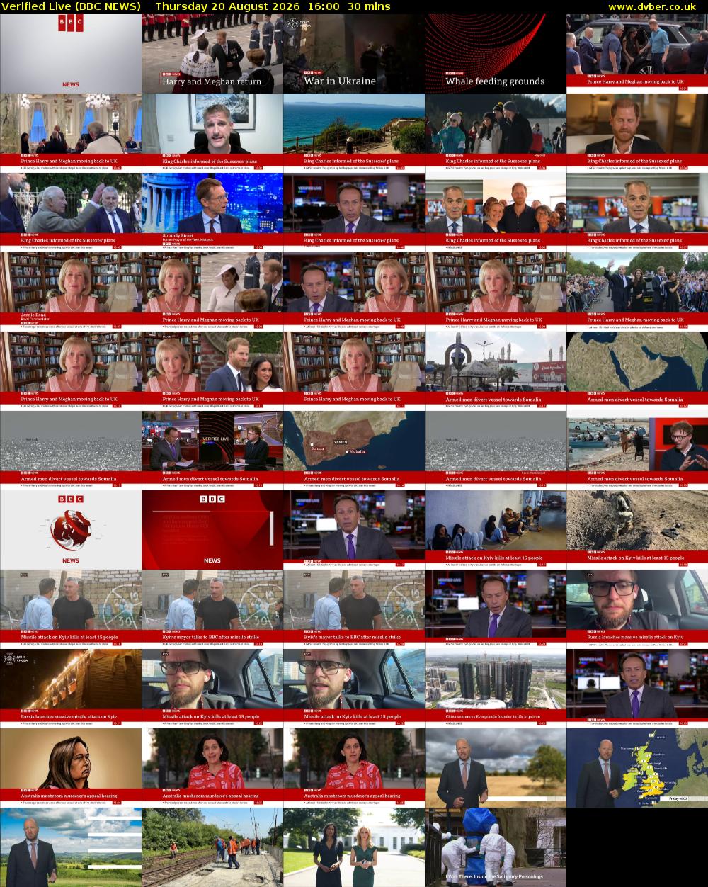 Verified Live (BBC NEWS) Thursday 20 August 2026 16:00 - 16:30