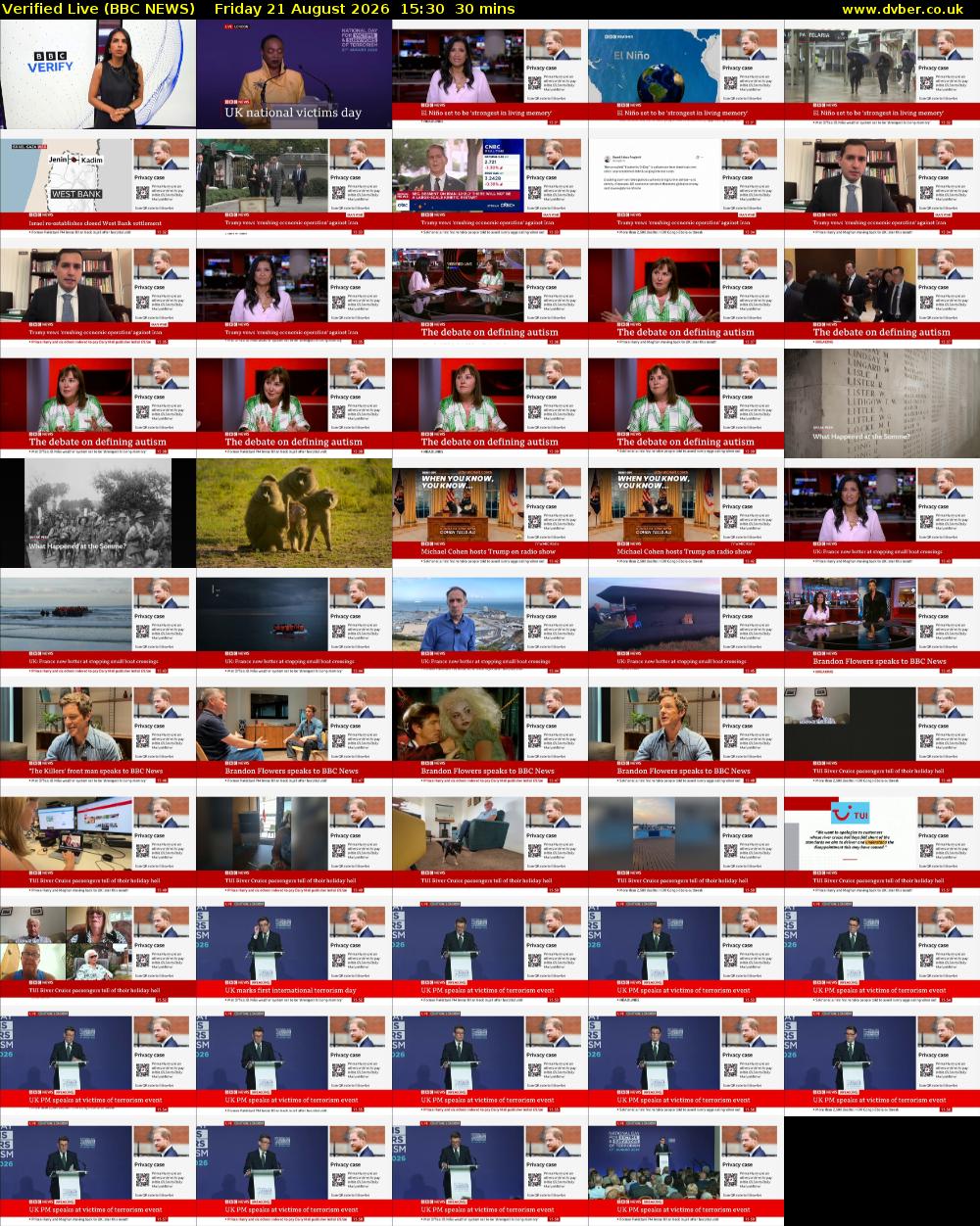 Verified Live (BBC NEWS) Friday 21 August 2026 15:30 - 16:00
