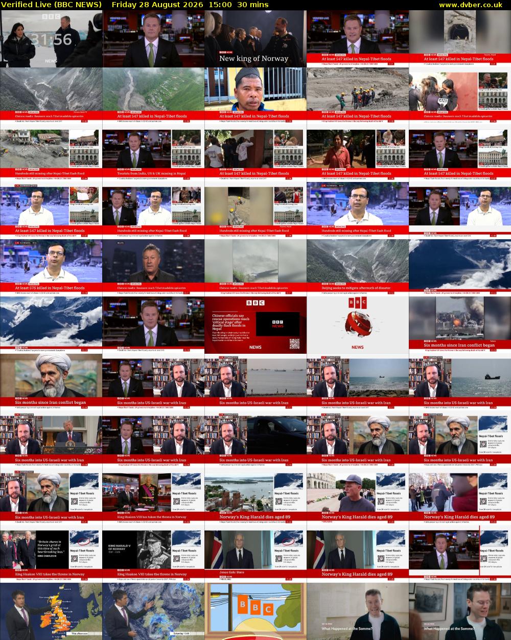 Verified Live (BBC NEWS) Friday 28 August 2026 15:00 - 15:30