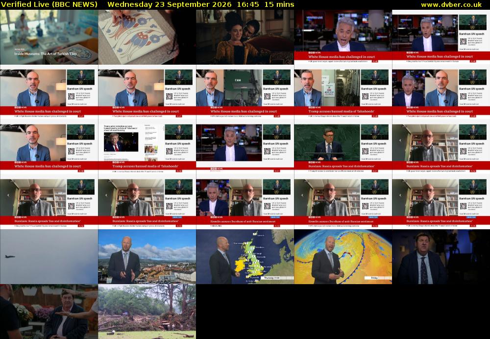 Verified Live (BBC NEWS) Wednesday 23 September 2026 16:45 - 17:00