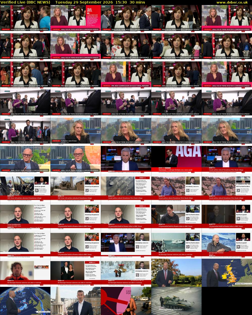 Verified Live (BBC NEWS) Tuesday 29 September 2026 15:30 - 16:00