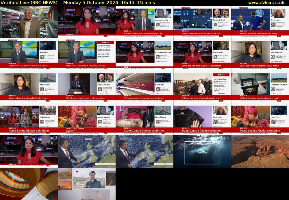 Verified Live (BBC NEWS) Monday 5 October 2026 16:45 - 17:00
