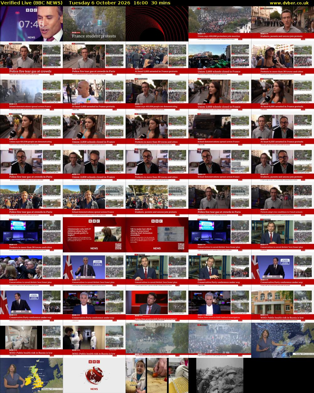 Verified Live (BBC NEWS) Tuesday 6 October 2026 16:00 - 16:30