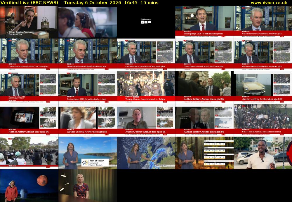 Verified Live (BBC NEWS) Tuesday 6 October 2026 16:45 - 17:00