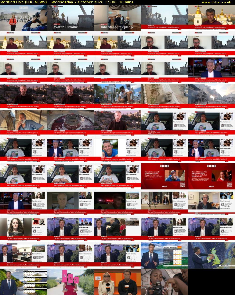 Verified Live (BBC NEWS) Wednesday 7 October 2026 15:00 - 15:30