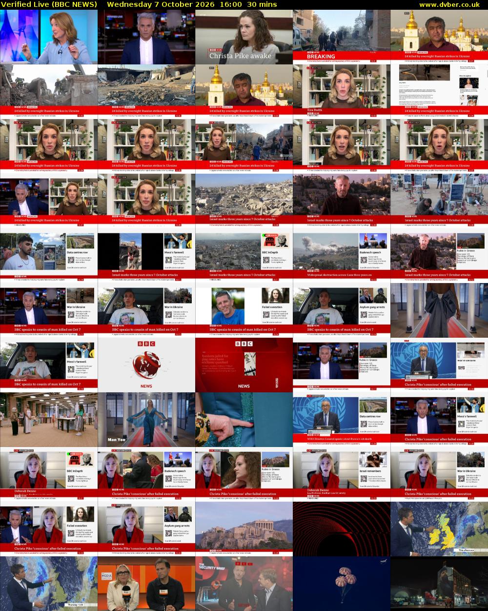 Verified Live (BBC NEWS) Wednesday 7 October 2026 16:00 - 16:30