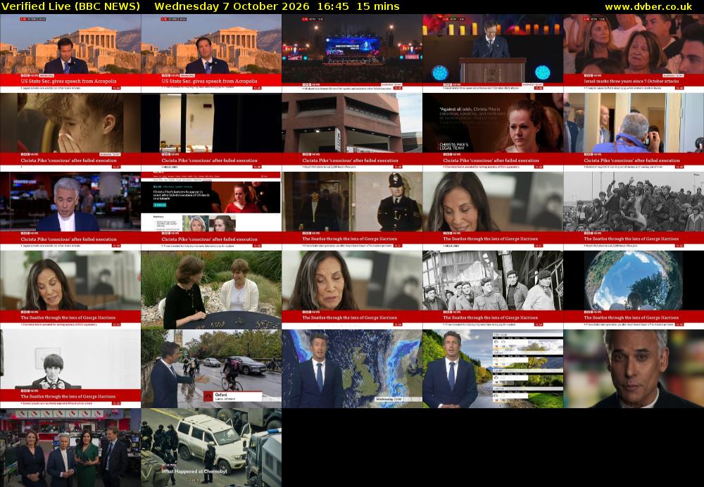 Verified Live (BBC NEWS) Wednesday 7 October 2026 16:45 - 17:00