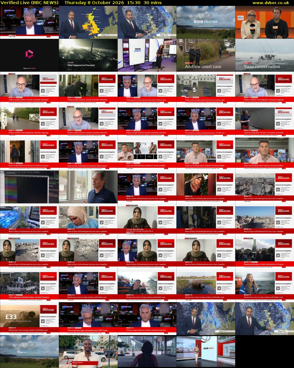 Verified Live (BBC NEWS) Thursday 8 October 2026 15:30 - 16:00