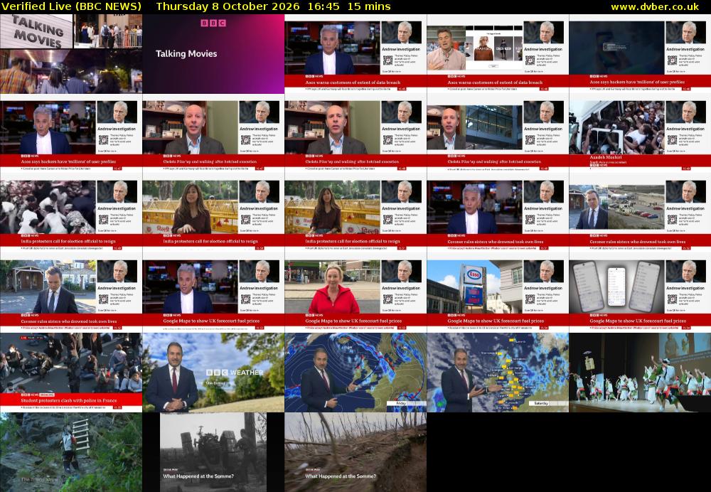 Verified Live (BBC NEWS) Thursday 8 October 2026 16:45 - 17:00