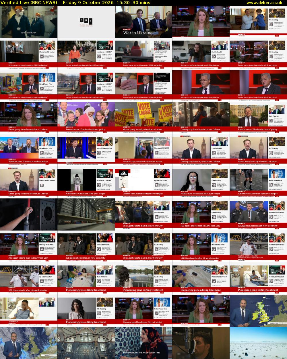 Verified Live (BBC NEWS) Friday 9 October 2026 15:30 - 16:00